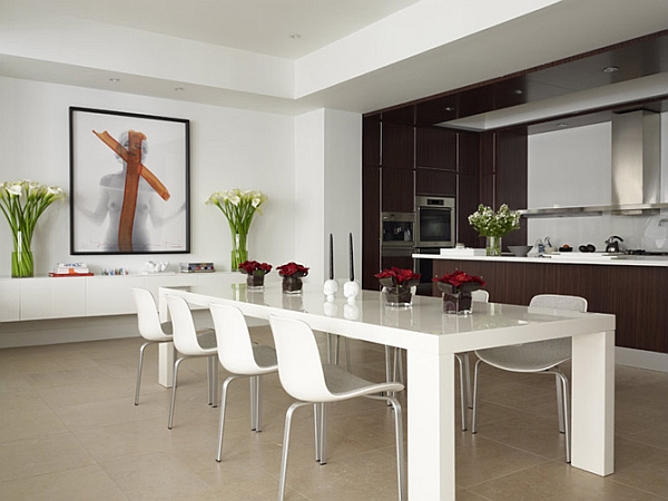 Modern Home Plans And Design Tips - kitchen and dining room minimalistic