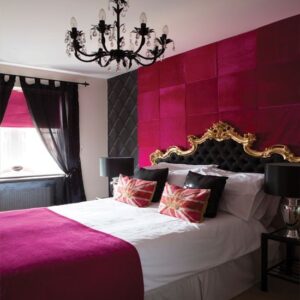 Elegant Pink and Black Accented Bedrooms