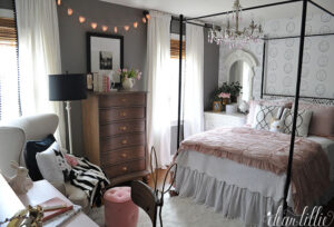 Elegant Pink and Black Accented Bedrooms